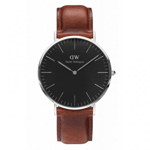 Đồng Hồ Daniel Wellington Black Classic 40mm Silver St Mawes DW00100130